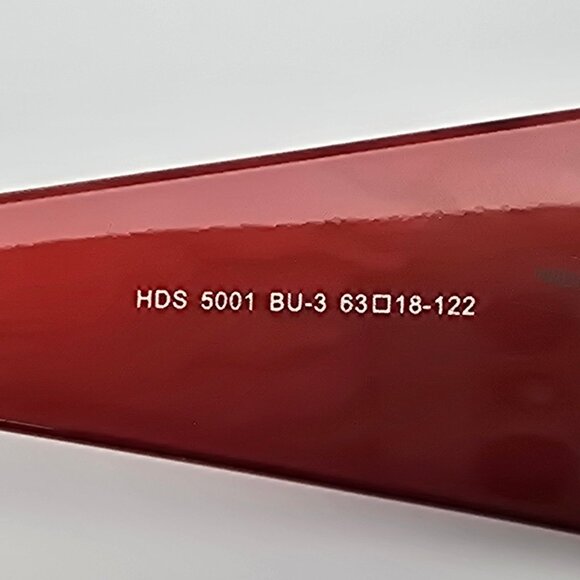 Harley Davidson HDS 5001 BU-3 Gloss Red Frame Grey Lens Sunglasses w/ Case 63mm - Picture 8 of 16